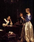 Gerard ter Borch the Younger Woman Reading a Letter oil painting